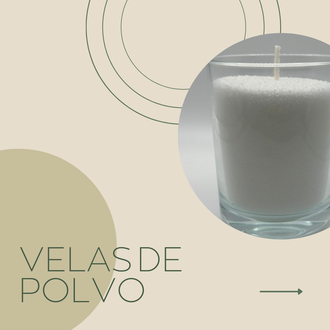 Red powder candle wax