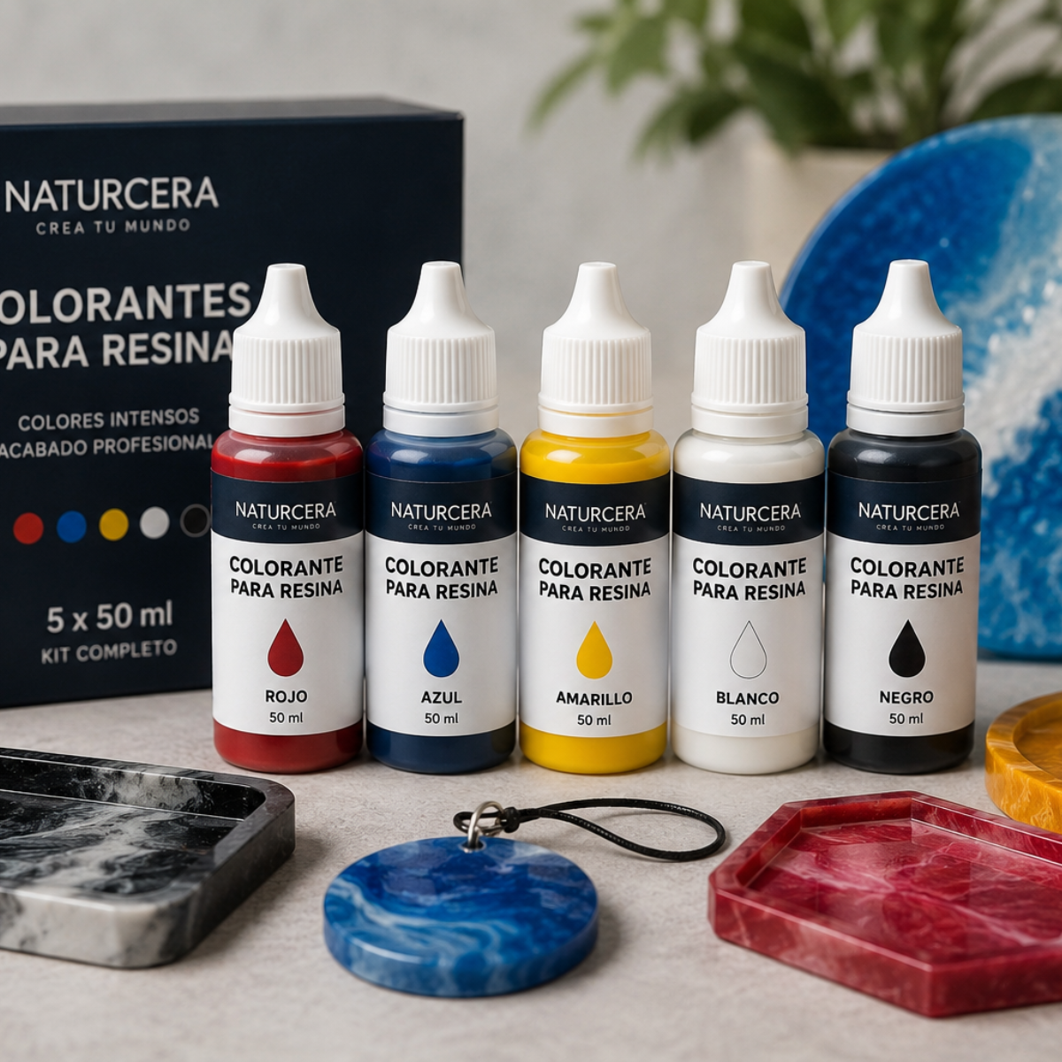 Pigmentos para Resina - Kit de Colorantes Naturcera