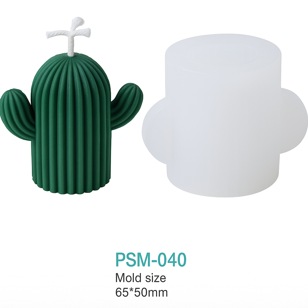 Silicone Mold for Cactus-Shaped Candles