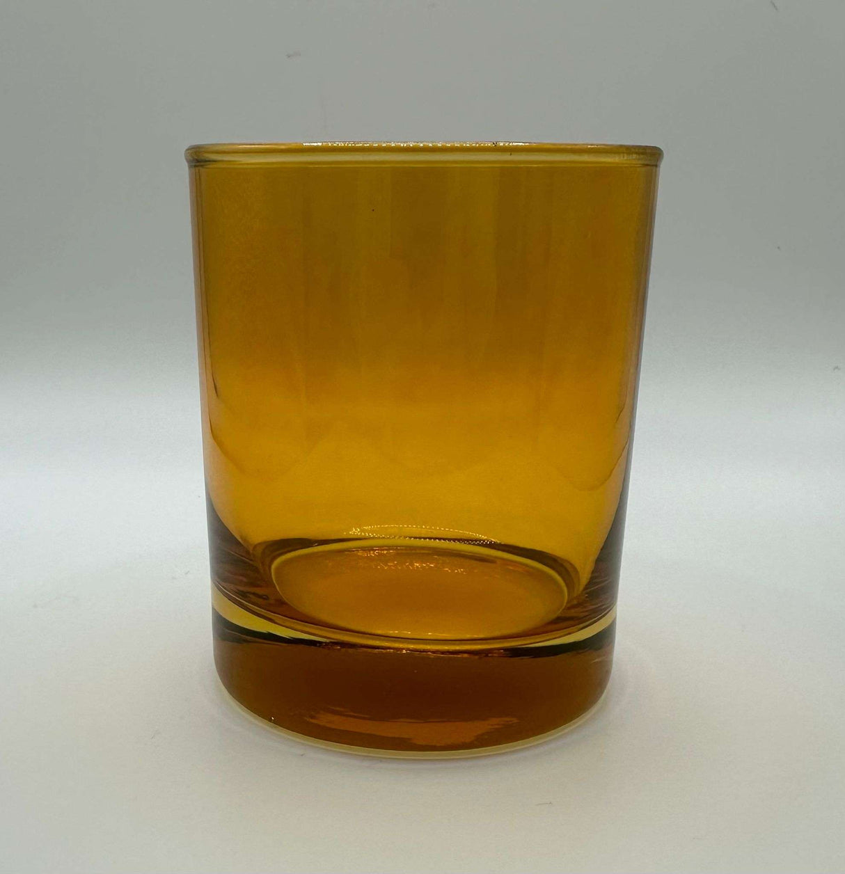 Bicchiere per candele giallo trasparente