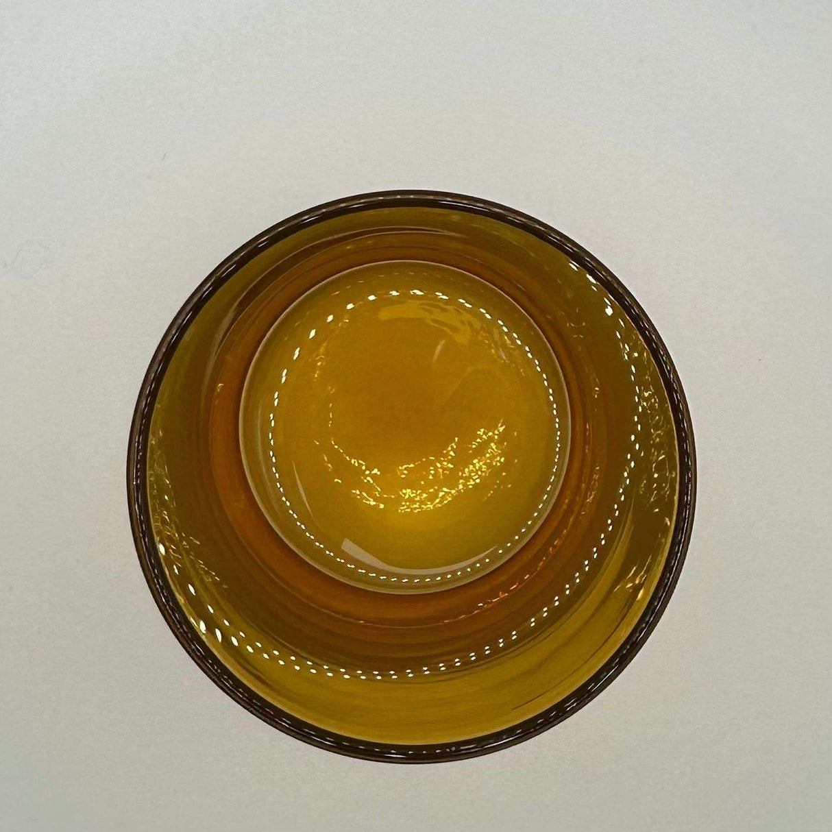 Bicchiere per candele giallo trasparente