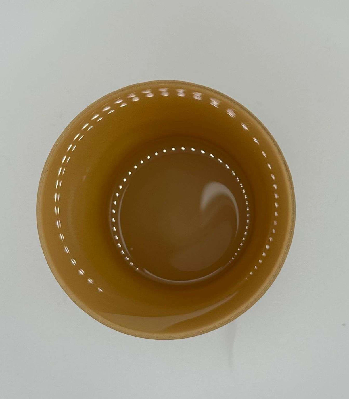 Bicchiere per candele beige opaco