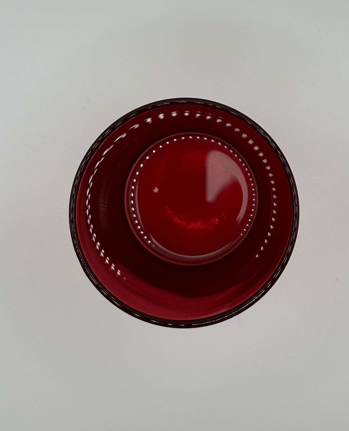 Copo para Velas Vermelho Transparente
