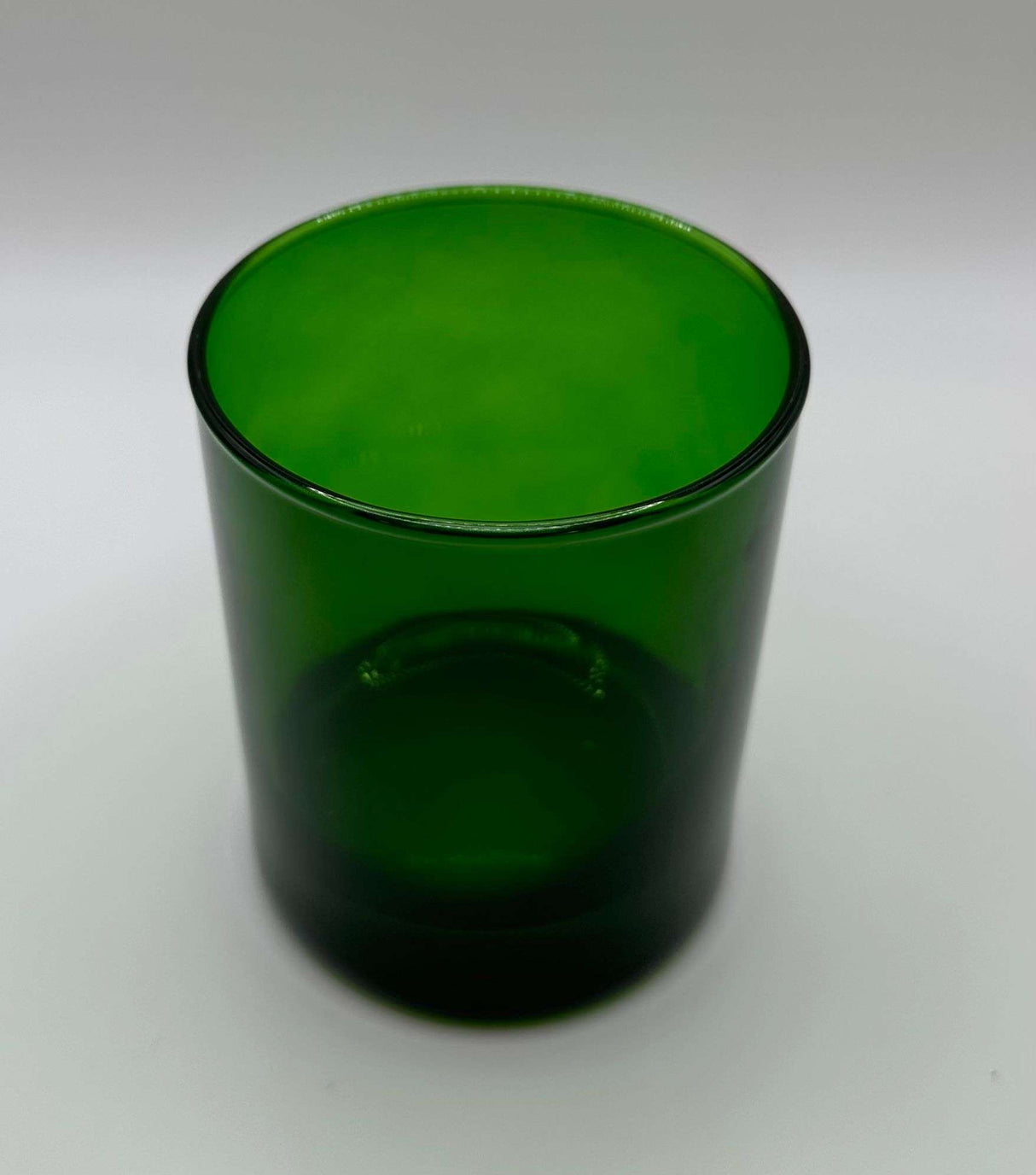 Copo para velas verde transparente em packs de 1, 5 e 10 unidades