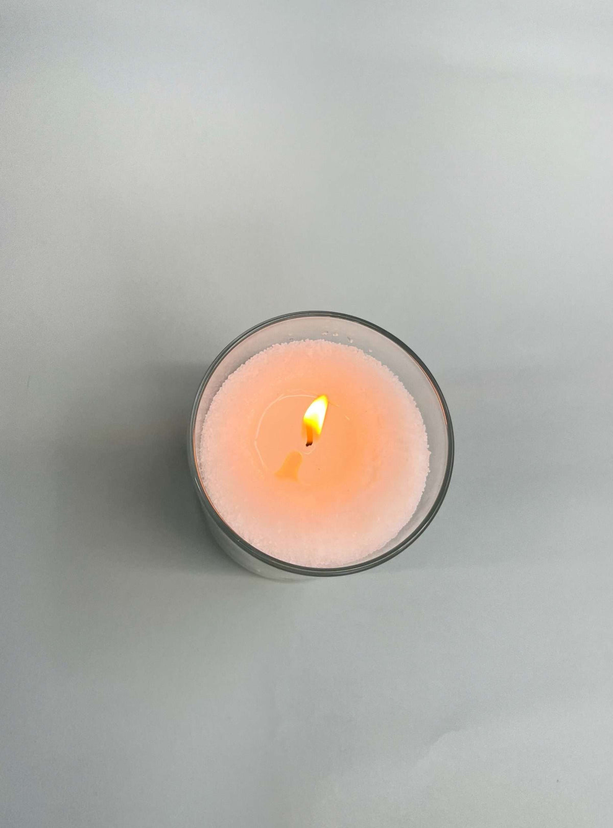 Red powder candle wax