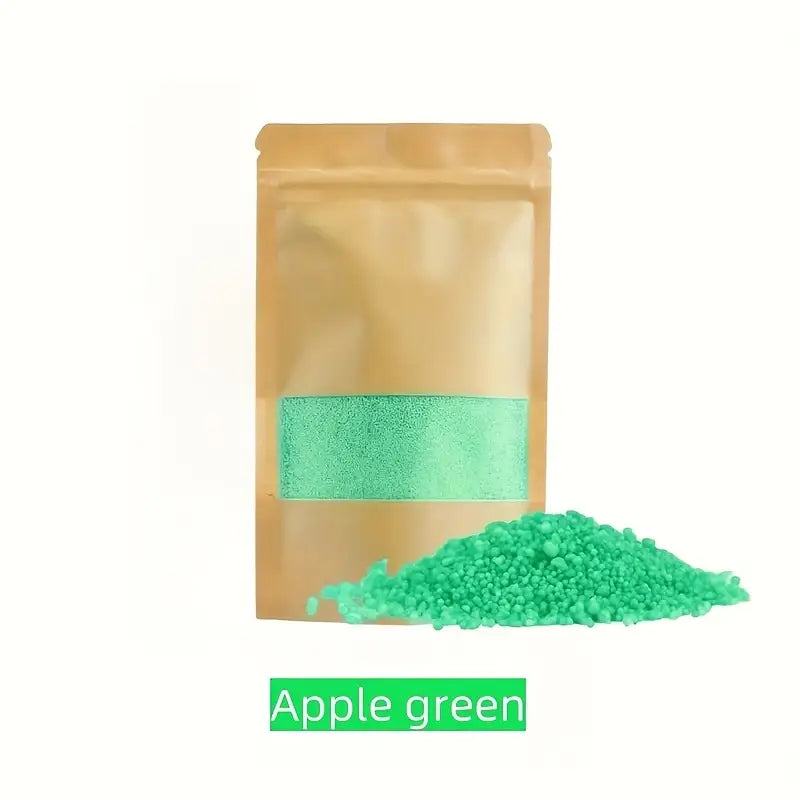 Cera para velas em pó verde