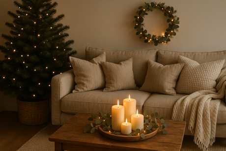 Velas aromáticas de Navidad