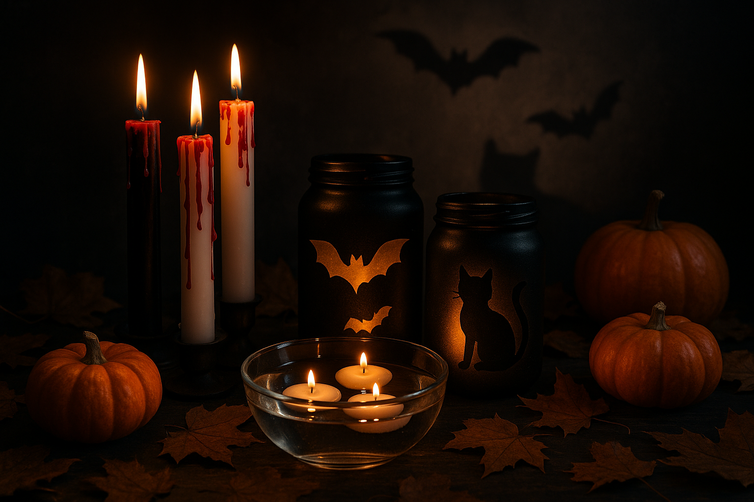 Velas decorativas y aromáticas para Halloween