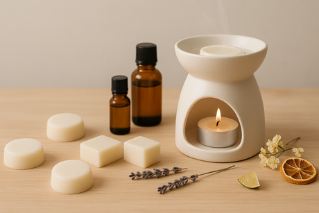 Wax melts caseros hechos con cera y fragancia