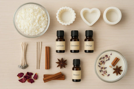 Materiales necesarios para hacer velas en casa