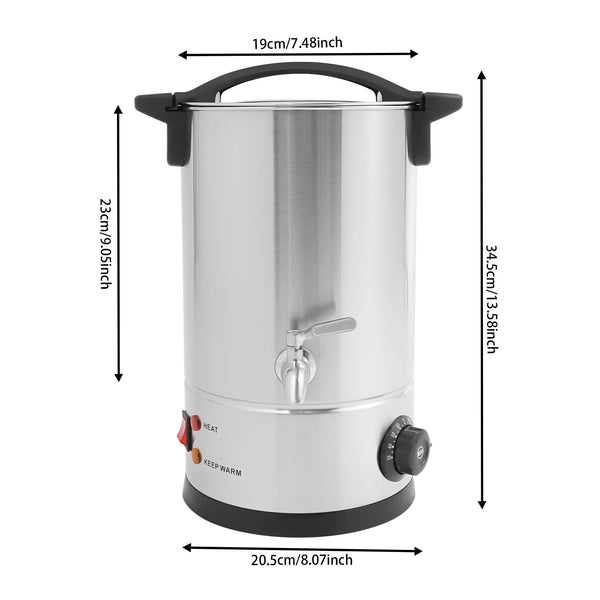 Professional 8L Wax Melter - Stainless Steel Wax Melting Machine