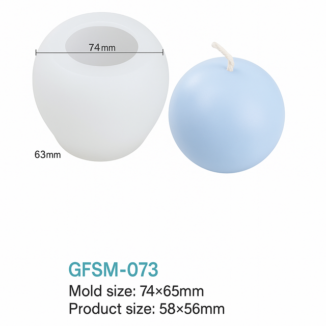 Spherical Silicone Mold for Candles