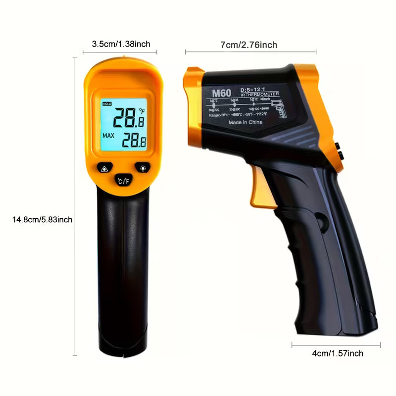 Termómetro Infrarrojo para Velas (-50ºC a 600ºC) | Control Profesional de Temperatura