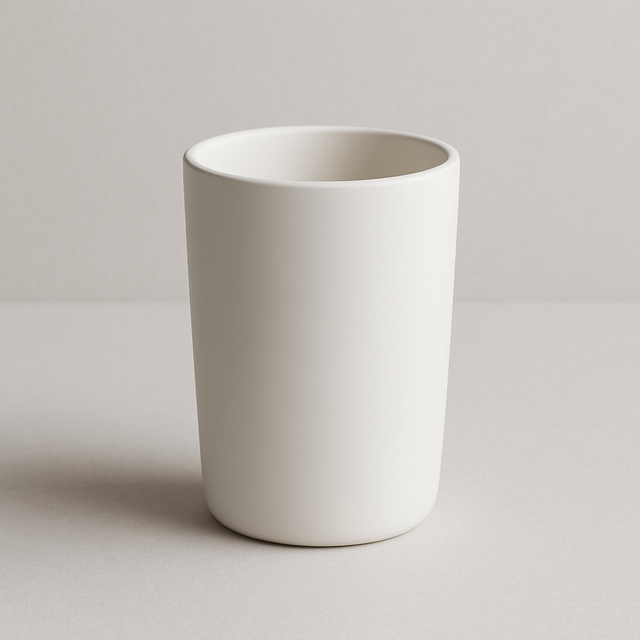 Vaso para velas color blanco opaco