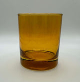 Bicchiere per candele giallo trasparente