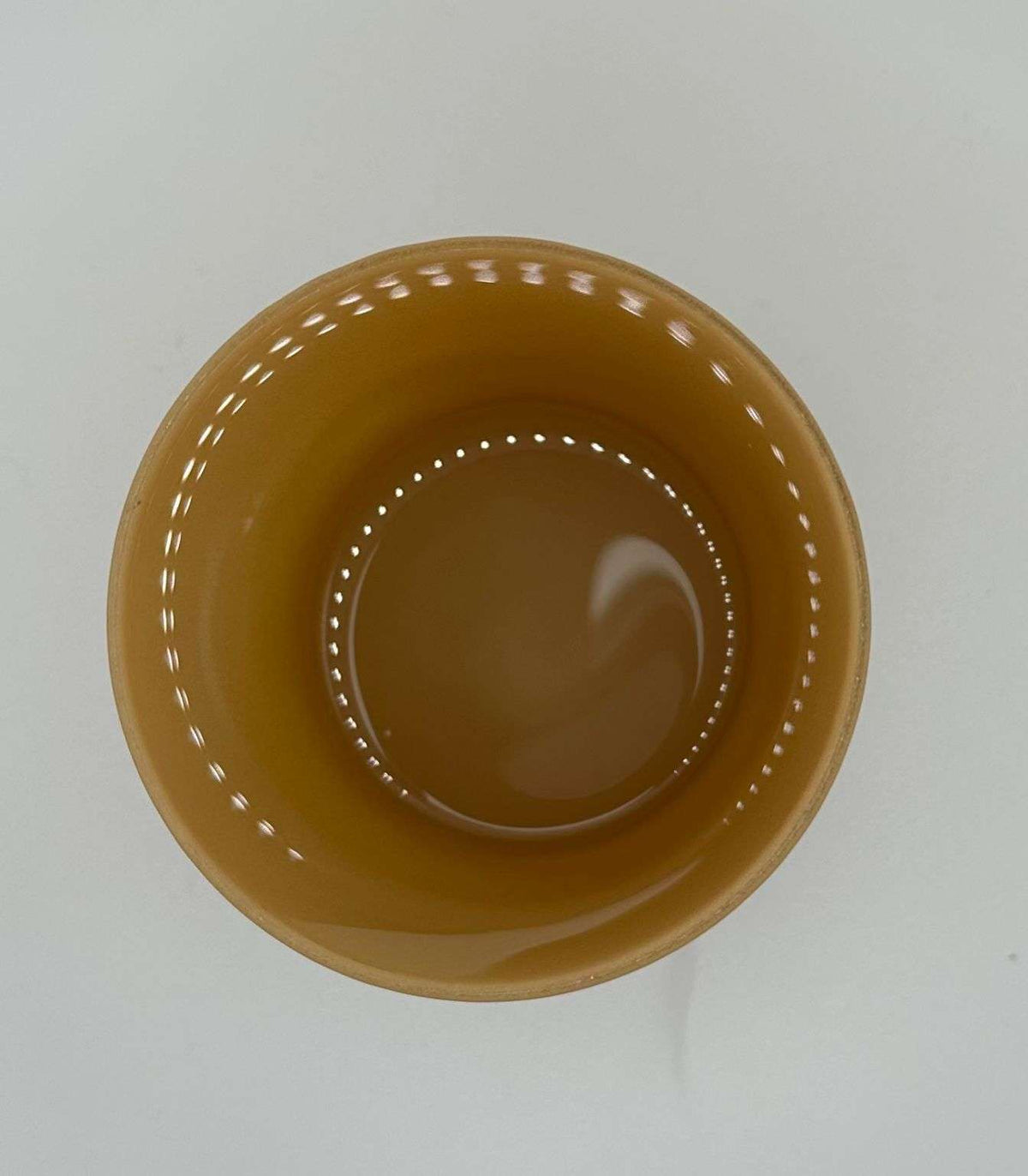 Bicchiere per candele beige opaco