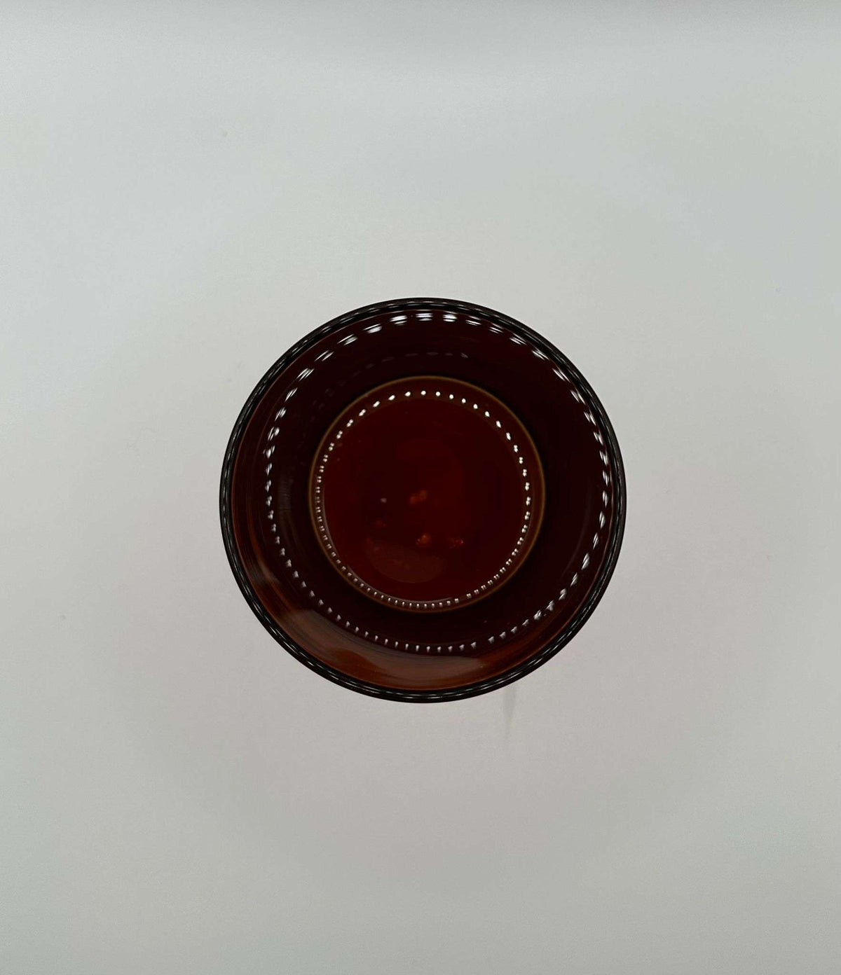 Vaso para velas color marrón transparente