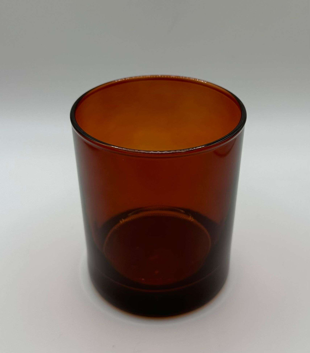 Vaso para velas color marron transparente