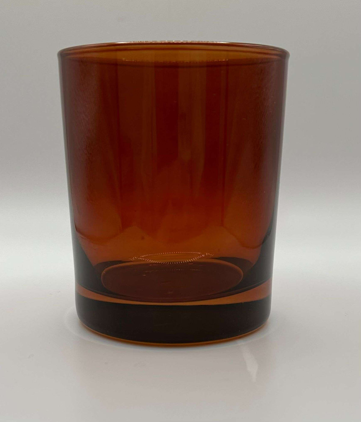 Vaso para velas color marrón transparente