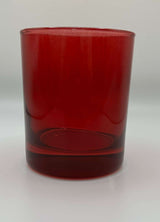 Copo para Velas Vermelho Transparente