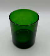 Copo para velas verde transparente em packs de 1, 5 e 10 unidades