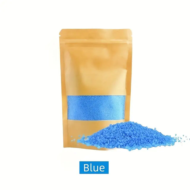 Blue powder candle wax