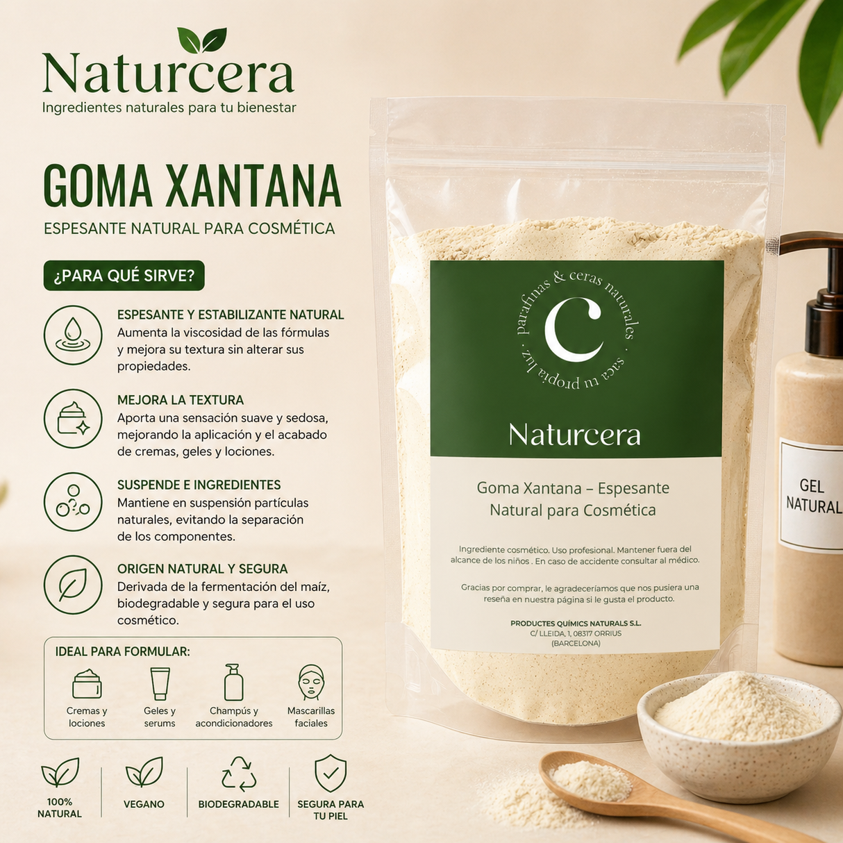 Goma Xantana – Espessante Natural para Cosmética