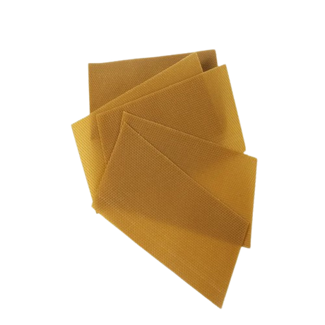 Pila de láminas de cera de abejas Langstroth de 42 x 20 cm