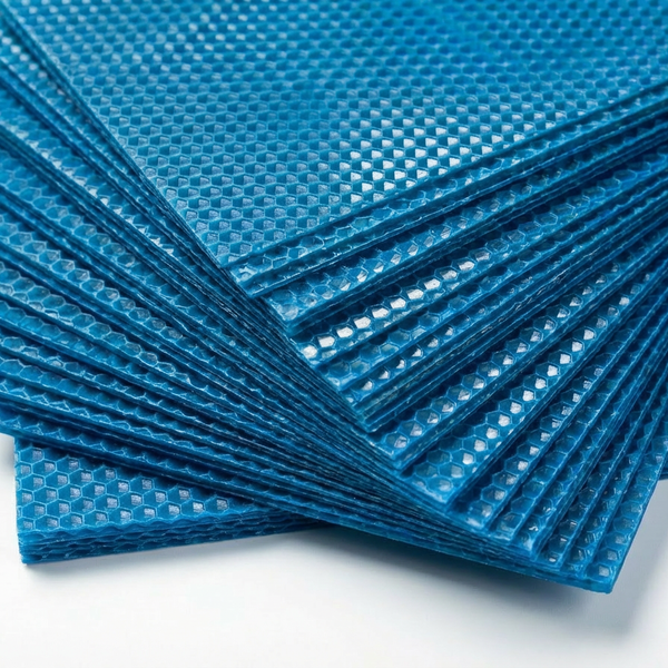 Folha de Cera de Abelha Azul 20 × 20