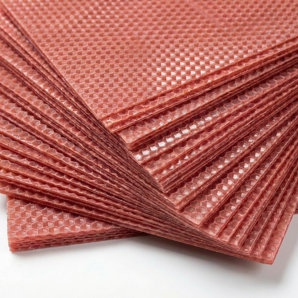 Folha de Cera de Abelha Rosa 20 × 20