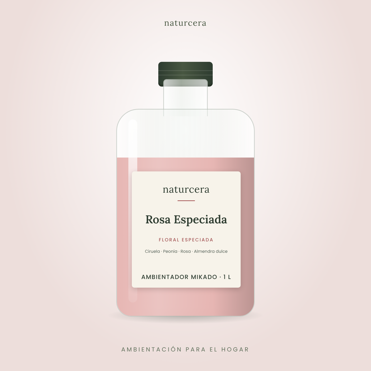 Ambientador mikado Rosa Especiada – recarga 1 L