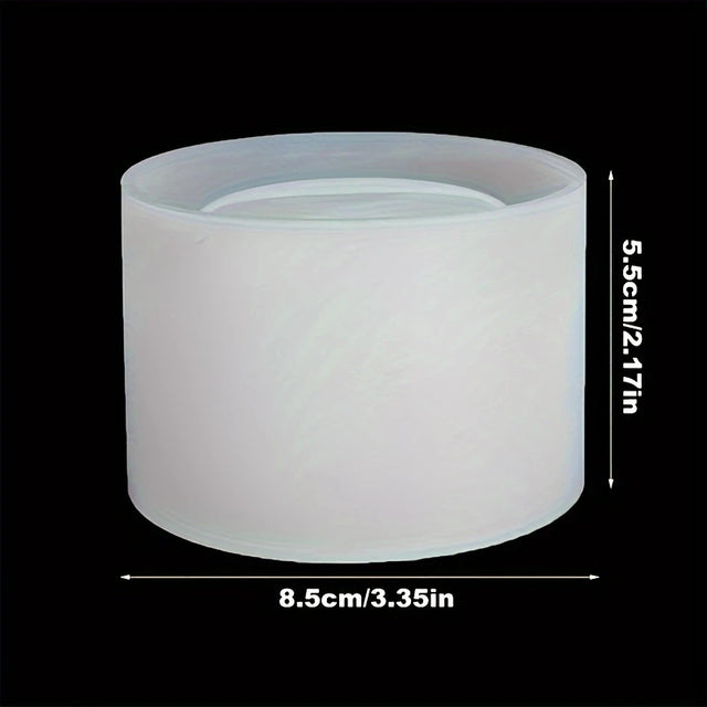 Molde de Silicona para resina Cilíndrico Bajo (8,5 × 5,5 cm)
