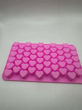 Moldes para wax melts con forma de corazones