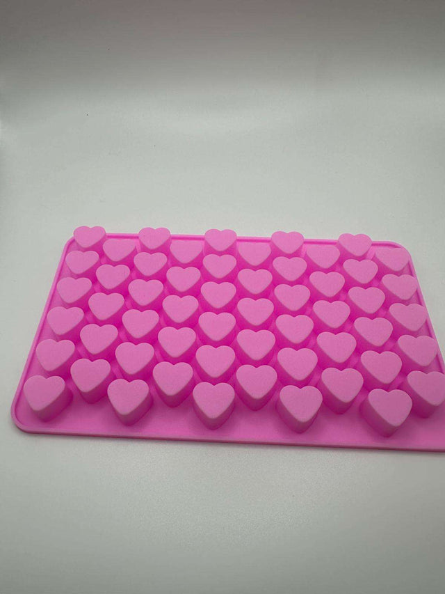 Moldes para wax melts con forma de corazones