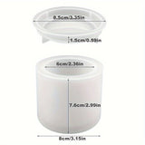 Silicone Mold with Lid – Cylindrical 8×7.6 cm