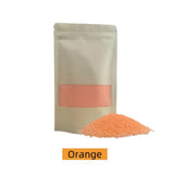 Orange powder candle wax
